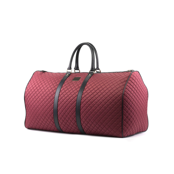 DUFFLE BAG - QUILTED RED Side
