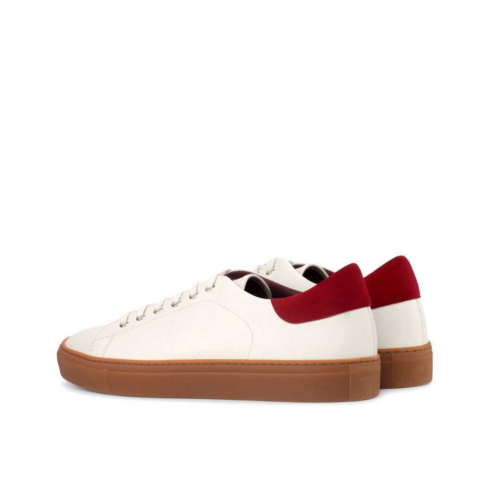 TRAINER - WHITE WITH RED TRIM Back