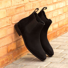 Load image into Gallery viewer, Chelsea Boot - Black Lux Suede