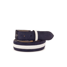Load image into Gallery viewer, Venice Belt Navy Lux Suede