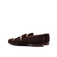 Load image into Gallery viewer, Monk Slipper - Brown Suede and Dark Brown Painted Calf